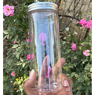 500ml Round PET Jar + 63mm Aluminium SILVER Cap 500ml Round PET Jar + 63mm Aluminium SILVER Cap