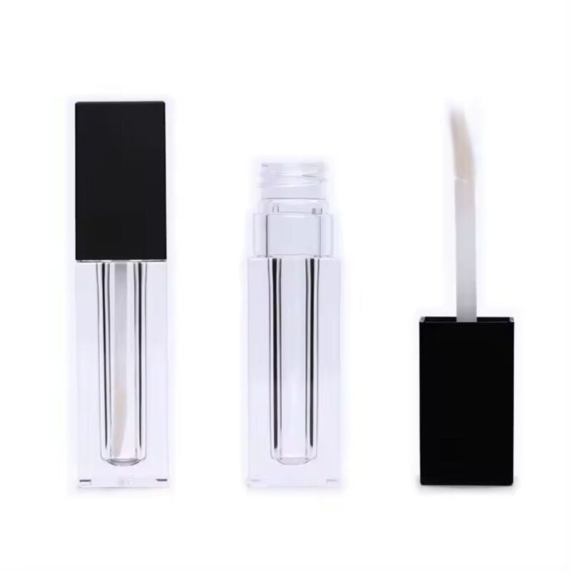 Lipstick - SQUARE - BLACK Cap - 4.5ml - Short FAT Container - Acrylic Lipstick - SQUARE - BLACK Cap - 4.5ml - Short FAT Container - Acrylic