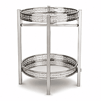 JACK TRAY DOUBLE ROUND SS
