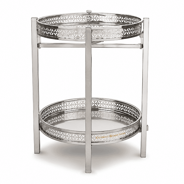 JACK TRAY DOUBLE ROUND SS