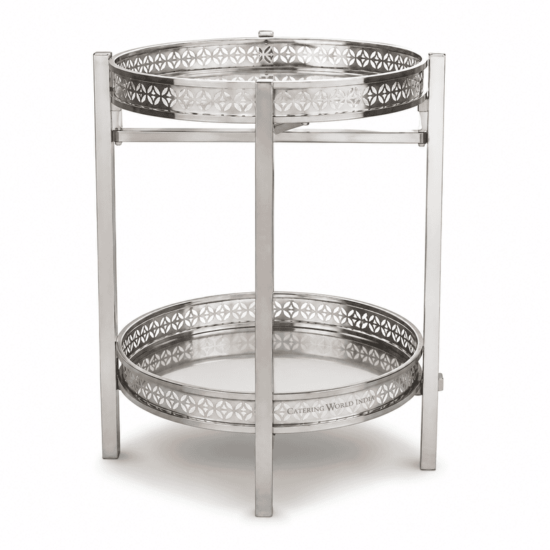 JACK TRAY DOUBLE ROUND SS