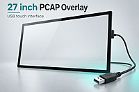 PCAP Touch Overlay 27 inch with Anti-Glare Cover Glass (USB) PCAP Touch Overlay 27 inch with Anti-Glare Cover Glass (USB)
