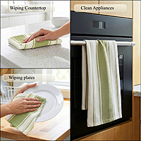 Striped Kitchen Towel Set of 2