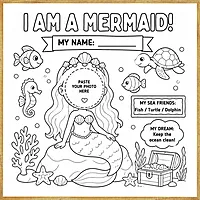 I Am a Mermaid – Colour & Frame Kit