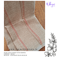 PURE LINEN SAREE YBRSLIN23600