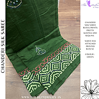 PURE CHANDERI SILK SAREE DCMSCDS24560