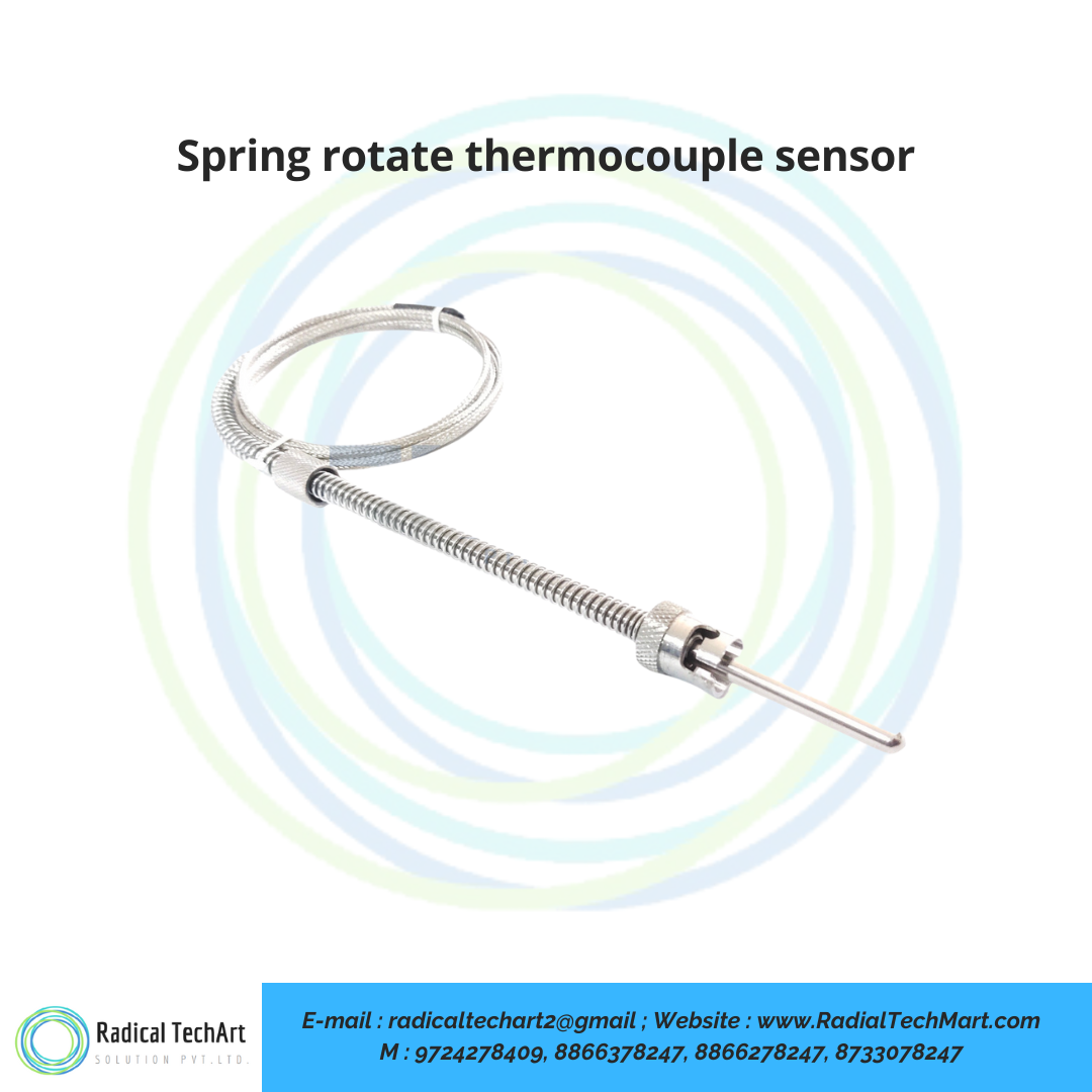 Spring rotate thermocouple sensor
