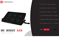Laptop Cooling Pad Portronics