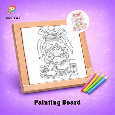 Macaron Jar Coloring