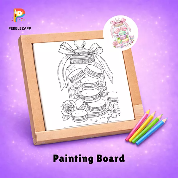 Macaron Jar Coloring