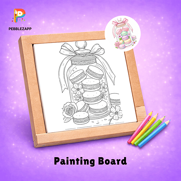 Macaron Jar Coloring