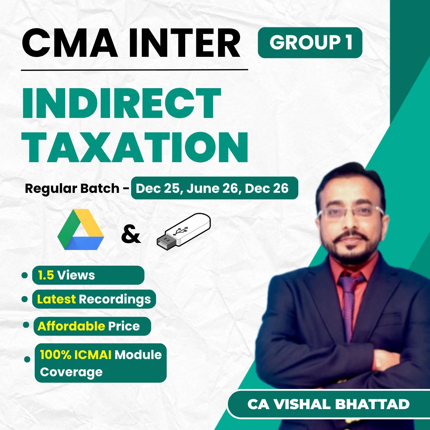 CMA Inter IDT (Group 1) By CA Vishal Bhattad CMA Inter IDT (Group 1) By CA Vishal Bhattad