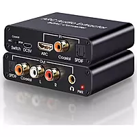 HDMI ARC Audio Extractor & DAC Converter – HDMI to Optical & RCA Audio