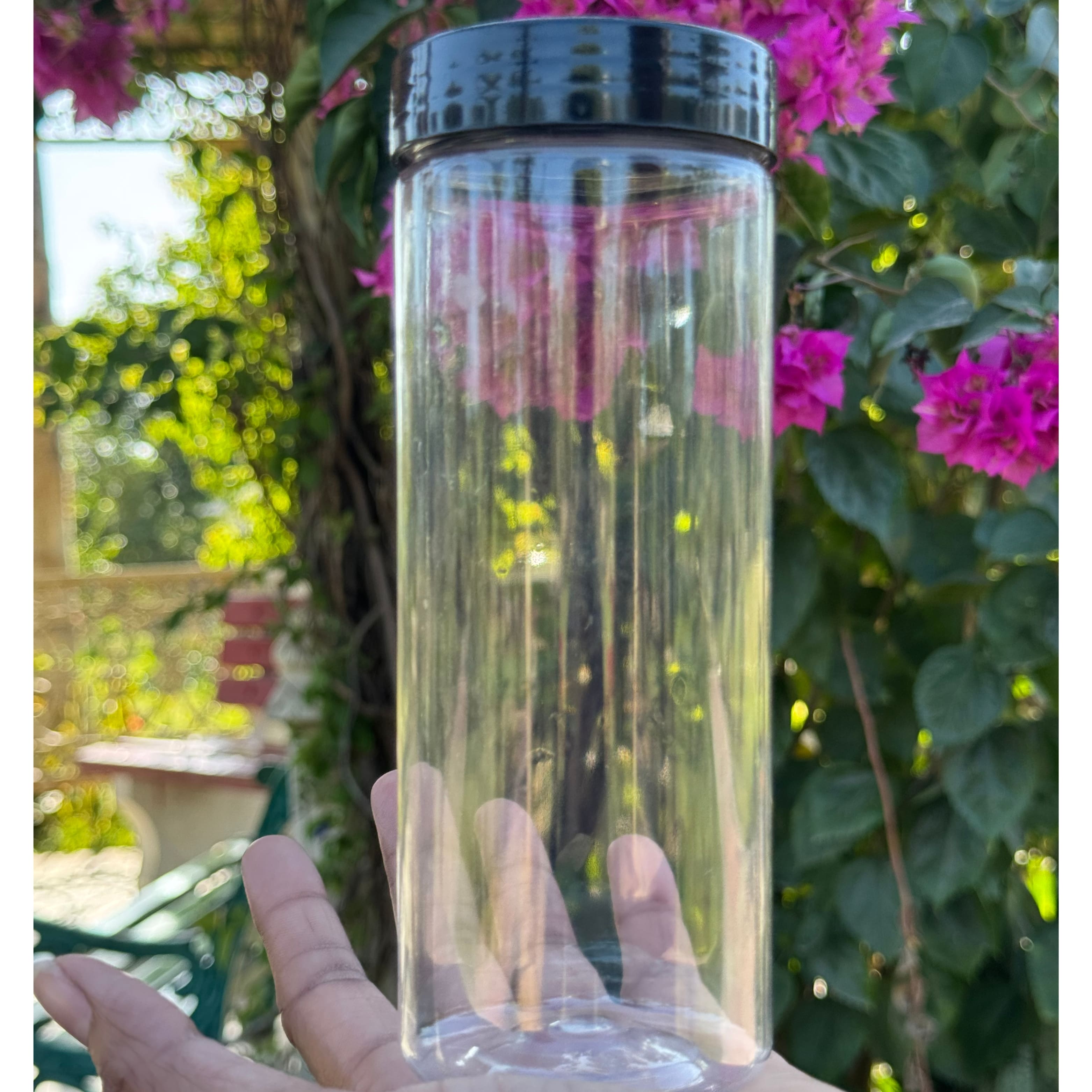 500ml Round PET Jar + 63mm Plastic Black Cap 500ml Round PET Jar + 63mm Plastic Black Cap