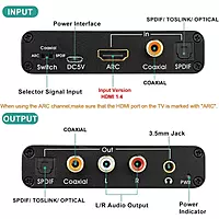 HDMI ARC Audio Extractor & DAC Converter – HDMI to Optical & RCA Audio