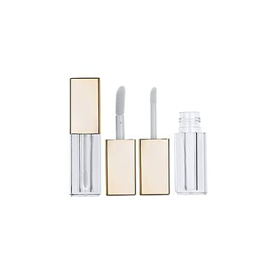 Lipstick - SQUARE - Gold Cap - 4.5ml - Short FAT Container - Acrylic Lipstick - SQUARE - Gold Cap - 4.5ml - Short FAT Container - Acrylic