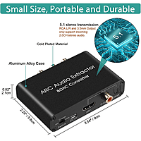 HDMI ARC Audio Extractor & DAC Converter – HDMI to Optical & RCA Audio
