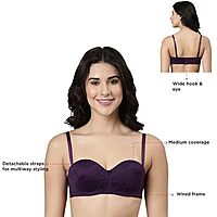 ENAMOR Strapless Multiway Styling Women's T-Shirt Bra - Padded, Wired, Medium Coverage F074
