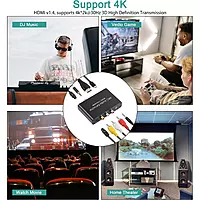HDMI ARC Audio Extractor & DAC Converter – HDMI to Optical & RCA Audio