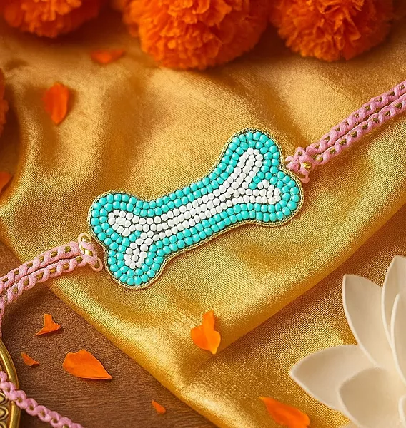 Cute Bone Rakhi for Dog Lovers