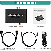 HDMI ARC Audio Extractor & DAC Converter – HDMI to Optical & RCA Audio