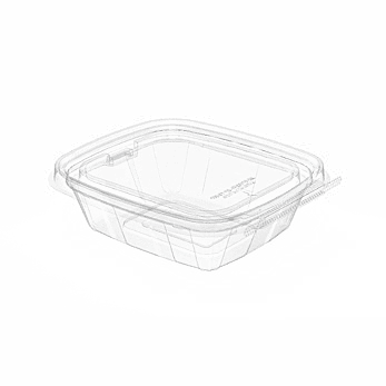 Tamper-evident Clamshells - Airtight Containers - TE 300 / 8oz - TRF