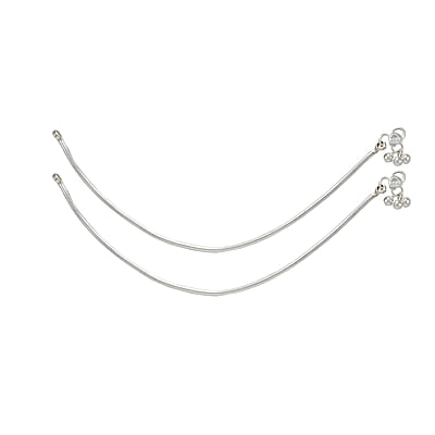Sterling Silver Paayal Anklet | plain Design silver Kolusu for Women and Girls Sterling Silver Paayal Anklet | plain Design silver Kolusu for Women and Girls
