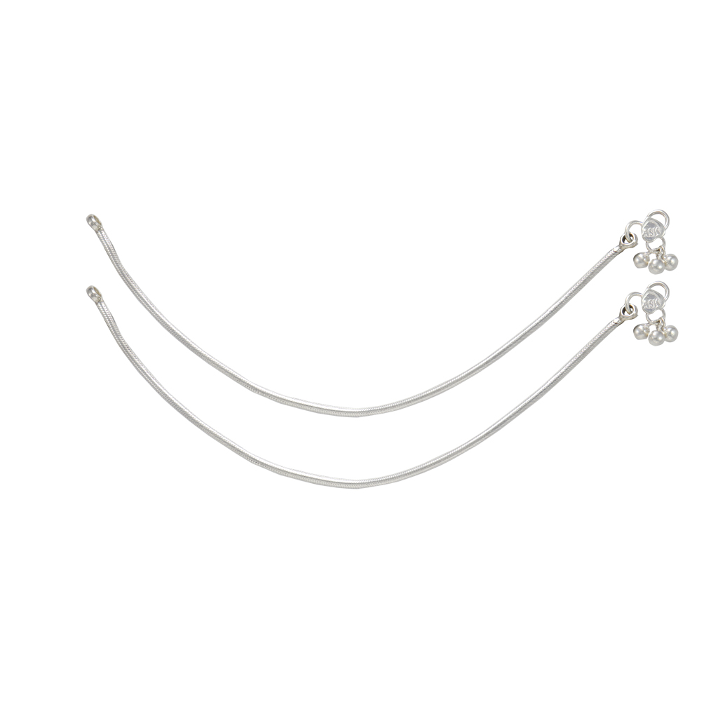 Sterling Silver Plain Anklet