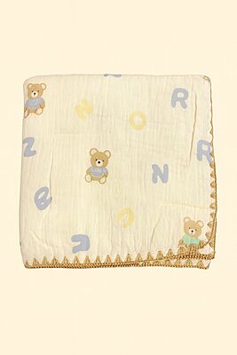 4-Layer Muslin Cotton Crinkled Blanket 100* 110cm – Assorted Designs 4-Layer Muslin Cotton Crinkled Blanket 100* 110cm – Assorted Designs