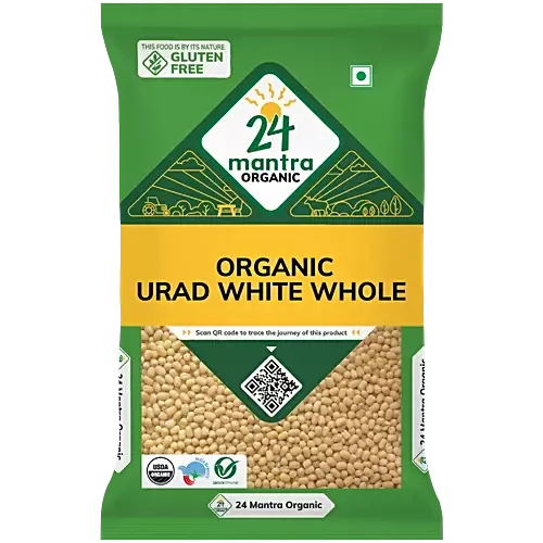 24 MANTRA ORGANIC URAD WHITE WHOLE - 500G