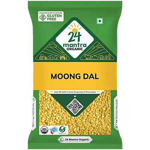 24 MANTRA ORGANIC MOONG DAL - 500G