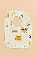 Crinkled Muslin Baby Bibs – Pack of 3 | Assorted Designs