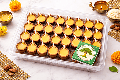 27 Ghee Diya Set with Matchbox – Ready to Light for Pooja & Diwali