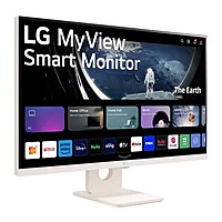 LG MyView 27SR50F-W 27-Inch Smart Monitor (FHD, HDR10, HDMI, Speakers, White)