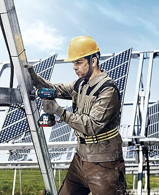 Bosch Gds Heavy Duty Cordless Impact Wrench Brushless Motor, 400 Nm, 3,700 Bpm, 1/2'', Auto Bolt Release, 1.25 Kg, 2 X Battery Gba 18V 5.0Ah & Quick Charger Gal 18V-40, 1 Year Warranty, Multicolor