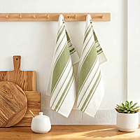 Striped Kitchen Towel Set of 2