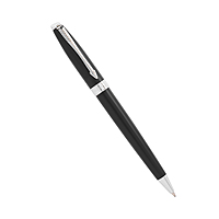 Parker Fusion Matte Black Chrome Trim Ball Pen