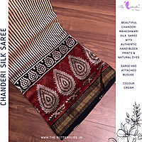 Chanderi Maheshwari Silk Saree SHPSCDS24507 Chanderi Maheshwari Silk Saree SHPSCDS24507