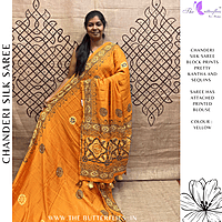 PURE CHANDERI SILK SAREE DCMSCDS24558