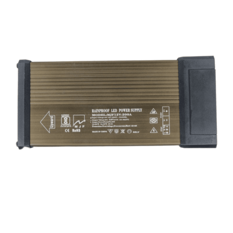 12V-200W Rainproof LED Power Supply AC-DC 16.7A Power Supply (194x76x45)mm
