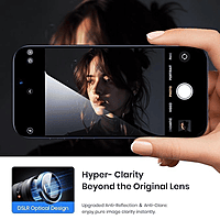 ZigDeal iPhone 17 Pro Max Camera Lens Protector – Clear Tempered Glass Protection