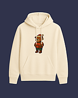 Unisex Off White Coffee Graphic Printed All-Weather Hoodie