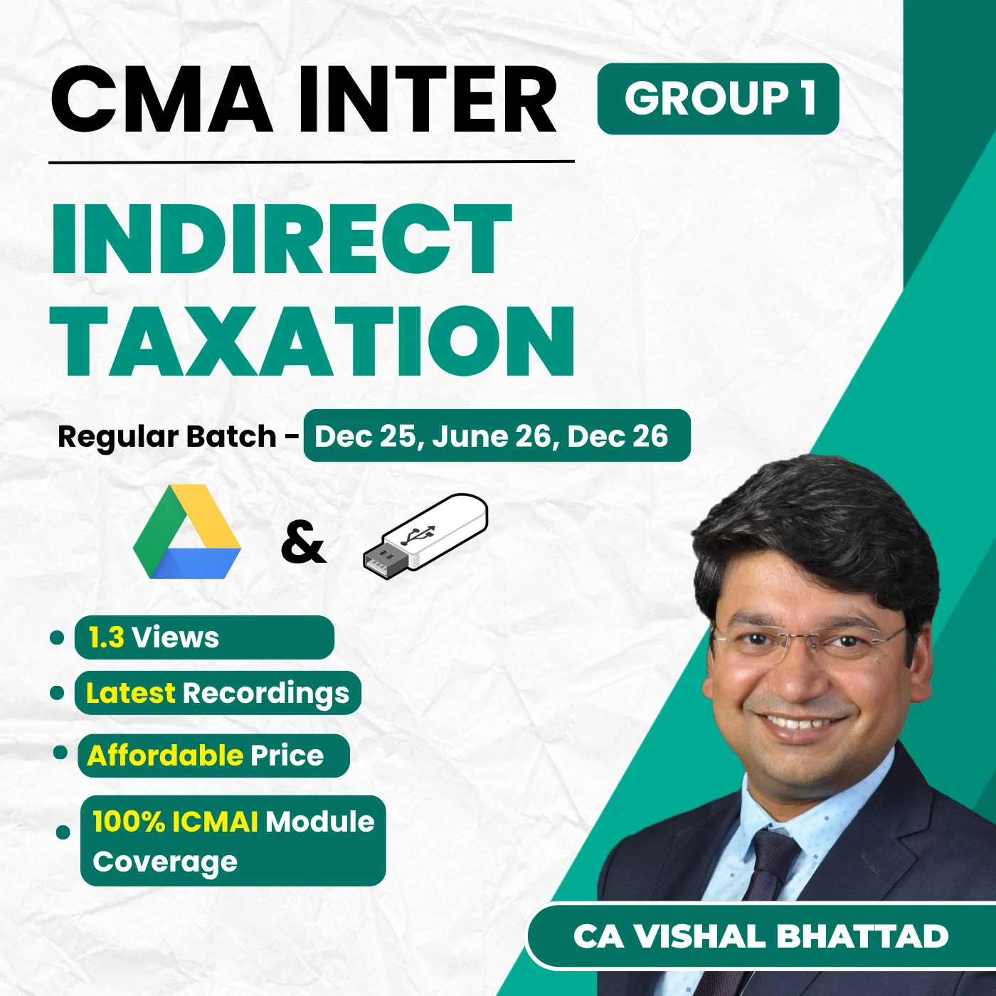 CMA Inter IDT (Group 1) by CA Yashvant Mangal