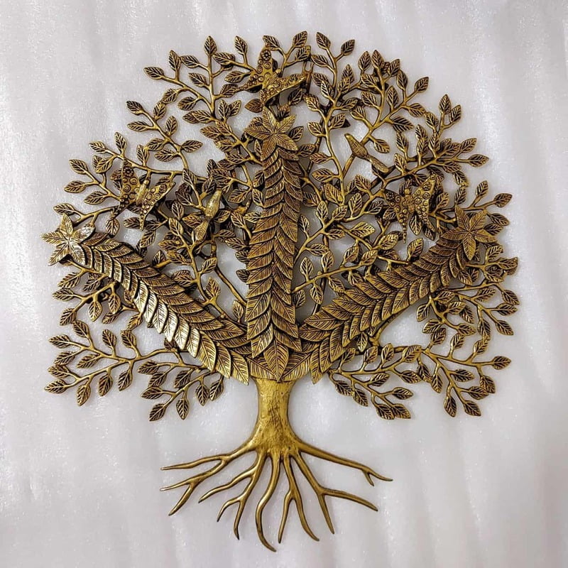 Brass Kalpavriksh Tree - 25 inch Height | Premium Quality Brass Kalpavriksh Tree Sculpture