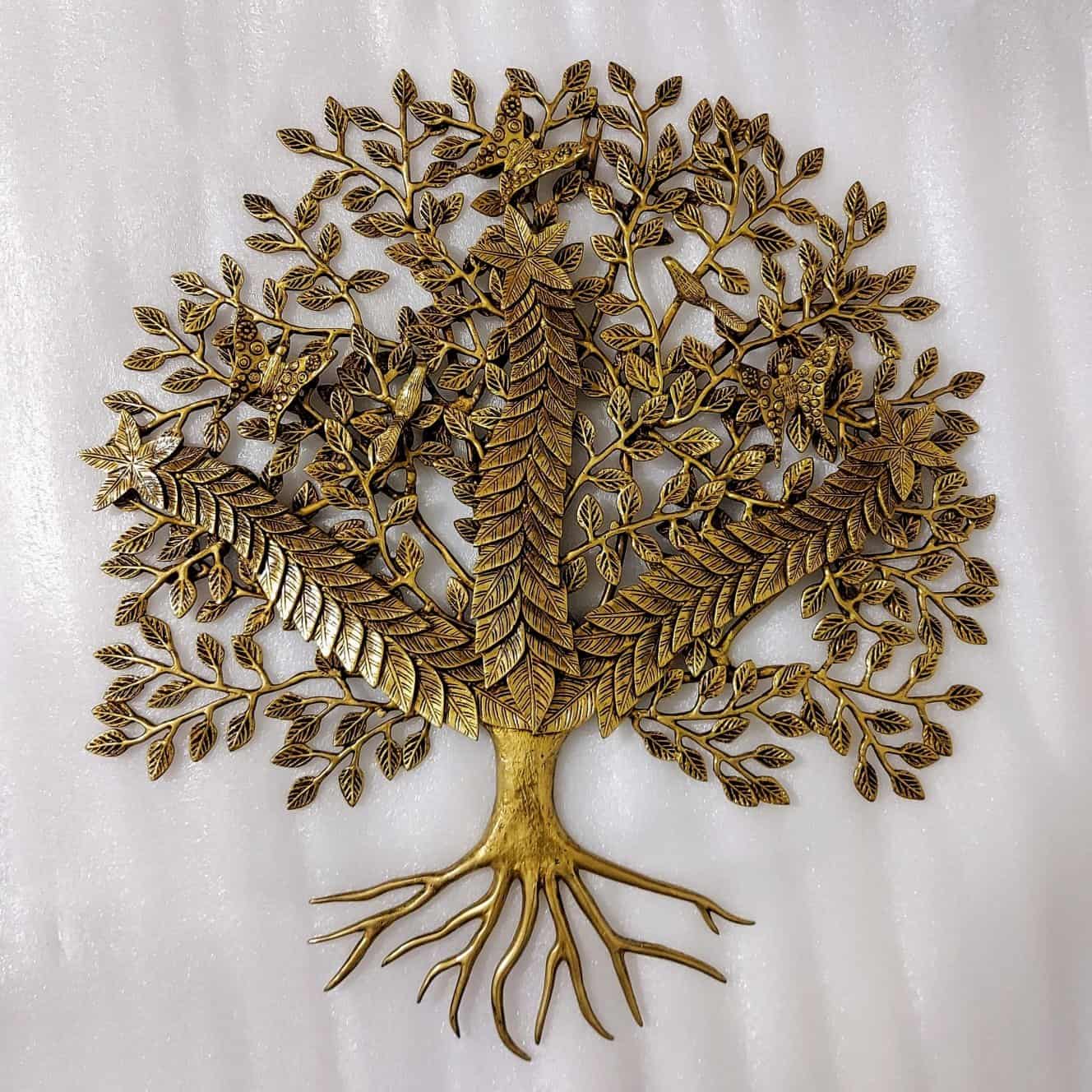 Brass Kalpavriksh Tree - 25 inch Height | Premium Quality Brass Kalpavriksh Tree Sculpture