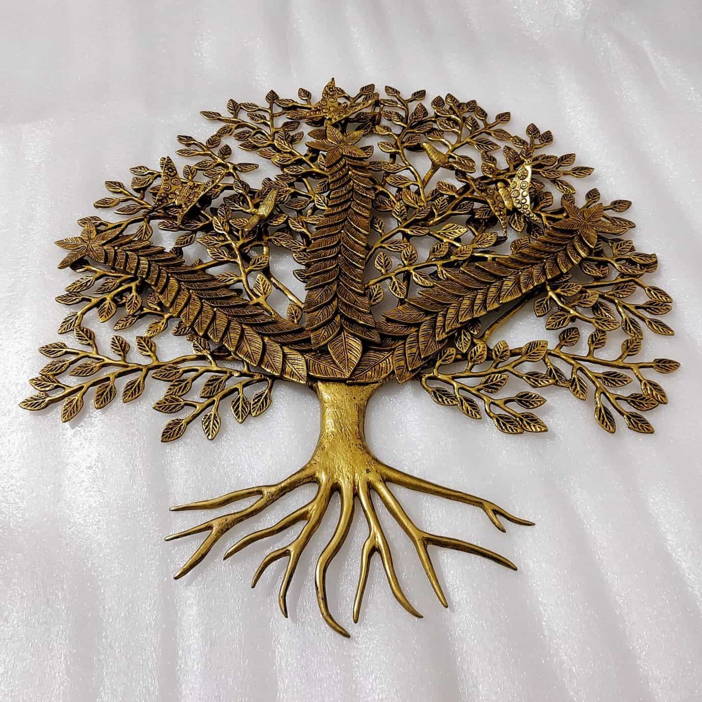 Brass Kalpavriksh Tree - 25 inch Height | Premium Quality Brass Kalpavriksh Tree Sculpture