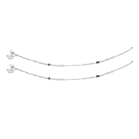 Silver Women Anklets/payals/enamel kolusu