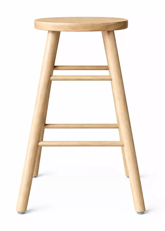 Scott Wooden Seat Bar Stool