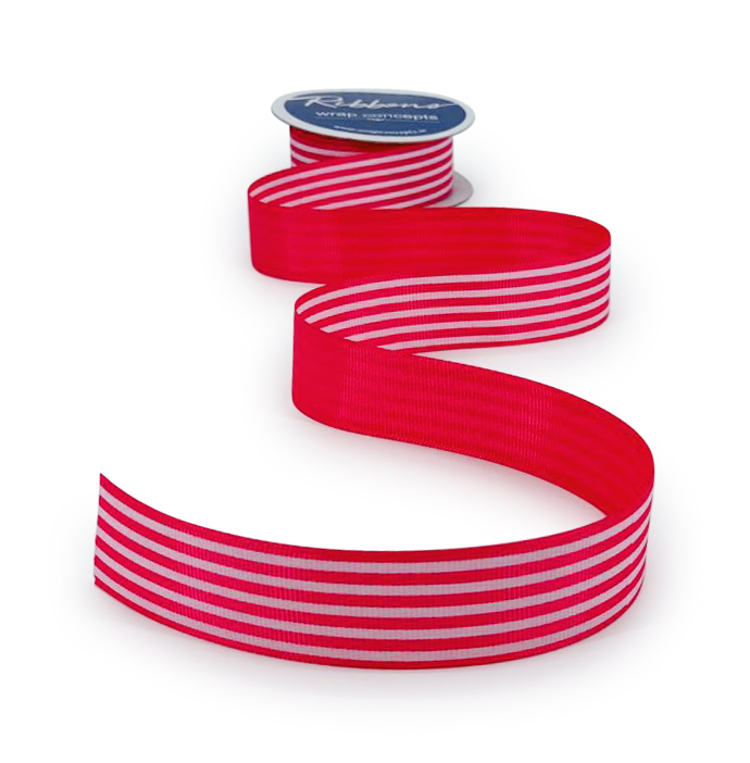 Stripes Ribbon - Pink's/Red/Yellow/Green