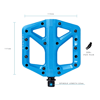 Crankbrothers Pedal Stamp 1 Large (Blue)